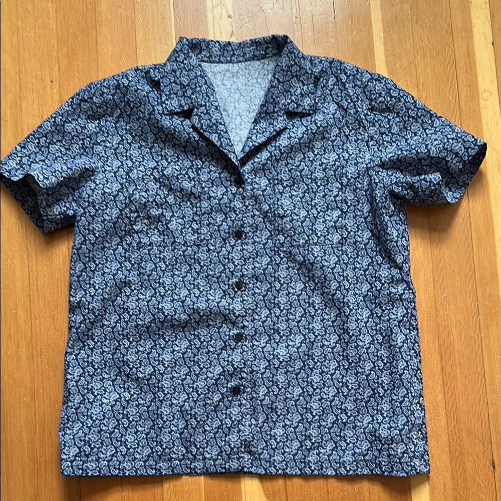 Women’s Blue Button-down  Shirt